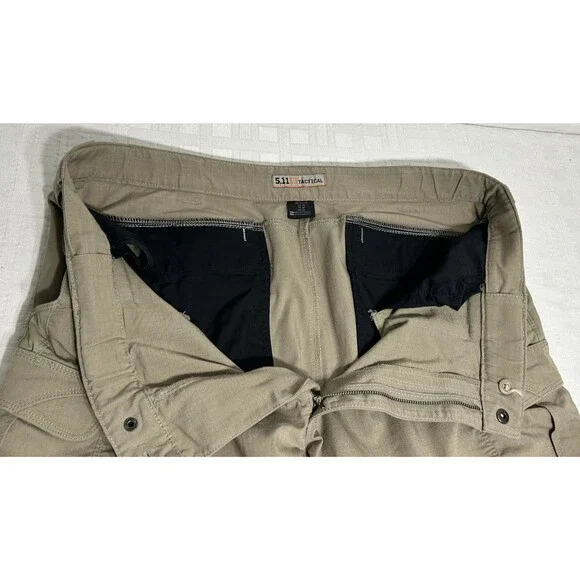 5.11 Tactical Stryke Cargo Pants Mens 40 X 30 Brown Ripstop Canvas Utility Work - Picture 13 of 14